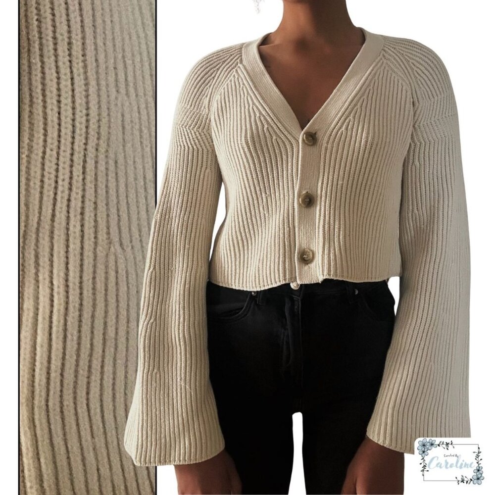 Boutique Elizabeth and James Knitted Ivory Sweater, S